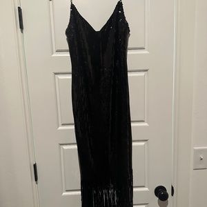 Sequin Fringe Dress